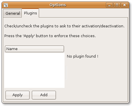 MathBench "preferences" menu makes it possible to add plugins